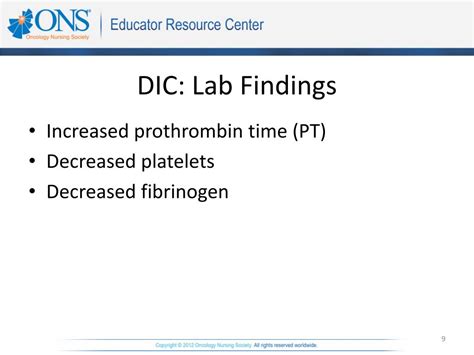 dic lab findings.